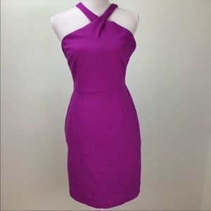 INC Sleeveless Chris Cross Front Cocktail Dress